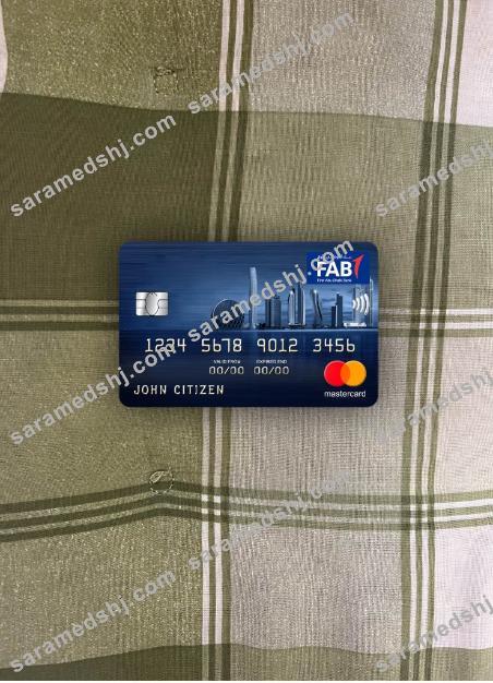 UAE First Abu Dhabi bank mastercard photolook front